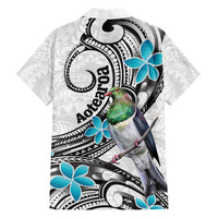 Aotearoa Te Ika-a-Maui Family Matching Short Sleeve Bodycon Dress and Hawaiian Shirt South Island Kekeru Maori Koru LT14 - Polynesian Pride