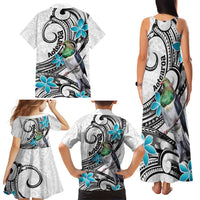 Aotearoa Te Ika-a-Maui Family Matching Tank Maxi Dress and Hawaiian Shirt South Island Kekeru Maori Koru LT14 - Polynesian Pride