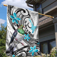 Aotearoa Te Ika-a-Maui Garden Flag South Island Kekeru Maori Koru