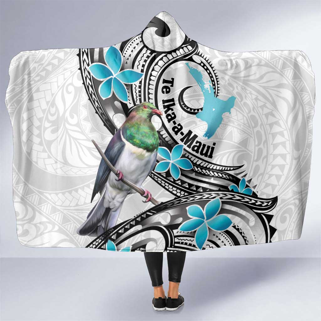 Aotearoa Te Ika-a-Maui Hooded Blanket South Island Kekeru Maori Koru