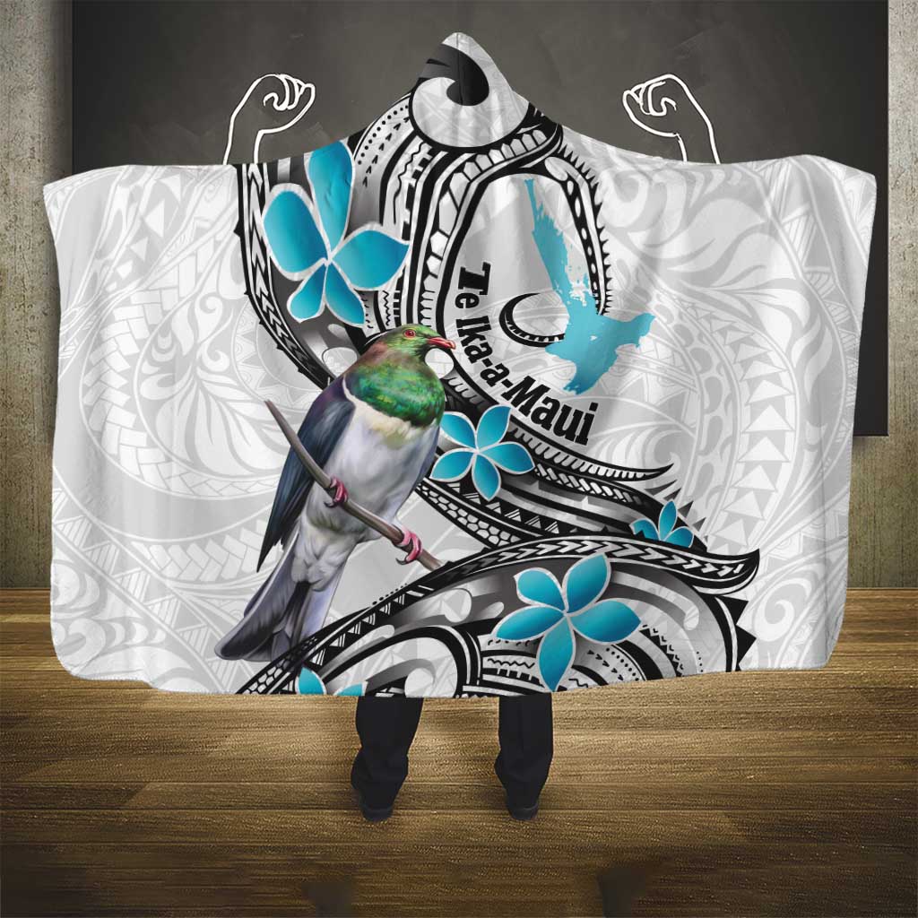 Aotearoa Te Ika-a-Maui Hooded Blanket South Island Kekeru Maori Koru