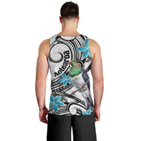 Aotearoa Te Ika-a-Maui Men Tank Top South Island Kekeru Maori Koru