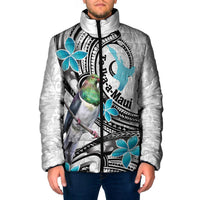 Aotearoa Te Ika-a-Maui Padded Jacket South Island Kekeru Maori Koru - Polynesian Pride