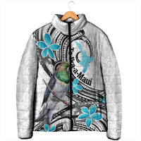 Aotearoa Te Ika-a-Maui Padded Jacket South Island Kekeru Maori Koru - Polynesian Pride