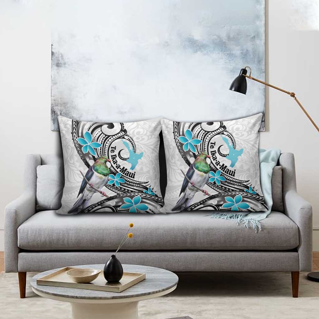 Aotearoa Te Ika-a-Maui Pillow Cover South Island Kekeru Maori Koru LT14 - Polynesian Pride