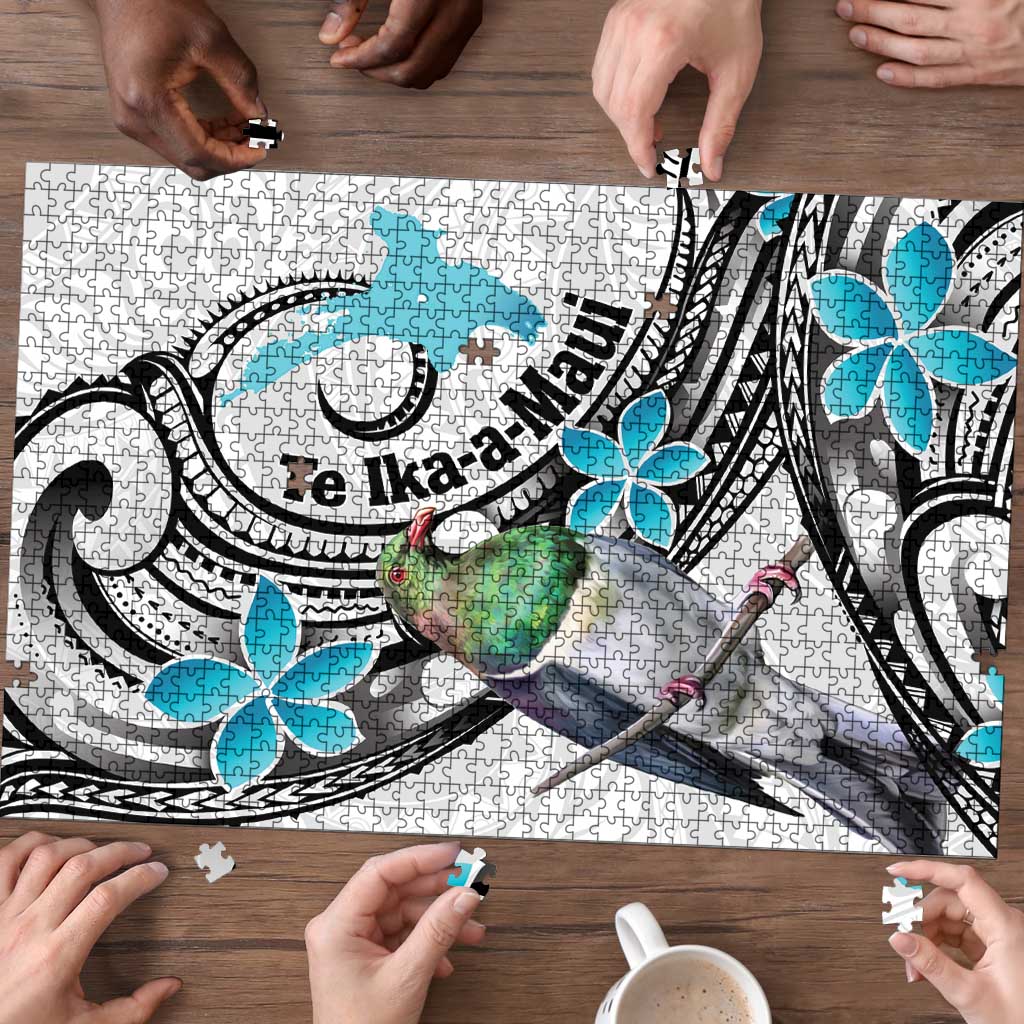 Aotearoa Te Ika-a-Maui Puzzle South Island Kekeru Maori Koru - Polynesian Pride
