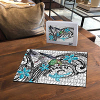 Aotearoa Te Ika-a-Maui Puzzle South Island Kekeru Maori Koru - Polynesian Pride