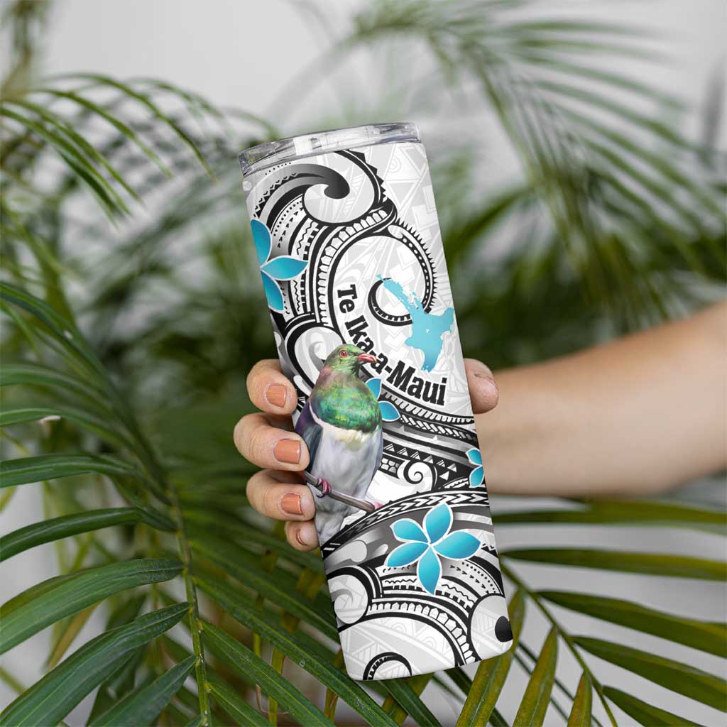 Aotearoa Te Ika-a-Maui Skinny Tumbler South Island Kekeru Maori Koru LT14 - Polynesian Pride