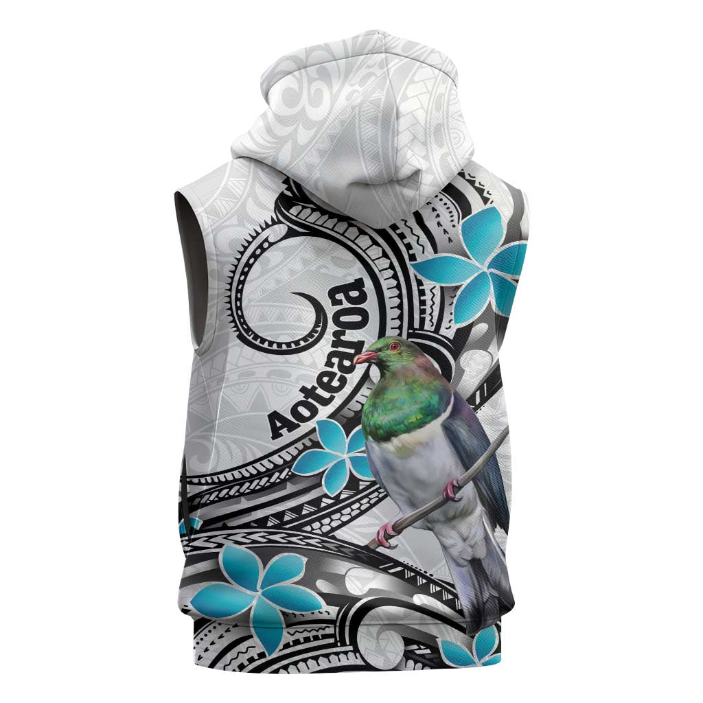 Aotearoa Te Ika-a-Maui Sleeveless Hoodie South Island Kekeru Maori Koru - Polynesian Pride