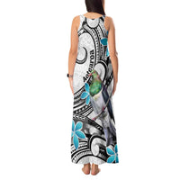 Aotearoa Te Ika-a-Maui Tank Maxi Dress South Island Kekeru Maori Koru