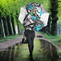 Aotearoa Te Ika-a-Maui Umbrella South Island Kekeru Maori Koru - Polynesian Pride