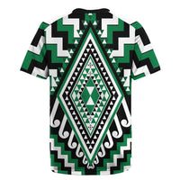Green Aotearoa Taniko Poutama Patikitiki Rugby Jersey LT14 - Polynesian Pride