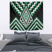 Green Aotearoa Taniko Poutama Patikitiki Tapestry