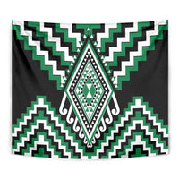 Green Aotearoa Taniko Poutama Patikitiki Tapestry