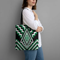 Green New Zealand Taniko Poutama Patikitiki Tote Bag - Polynesian Pride