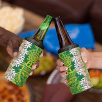 Cook Islands Tiare Maori With Conch Shell 4 in 1 Can Cooler Tumbler Pasifika Fest Polynesian Tattoo Green LT14 - Polynesian Pride