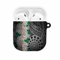 Cook Islands Tiare Maori With Conch Shell AirPods Case Pasifika Fest Polynesian Tattoo Black LT14 Black - Polynesian Pride