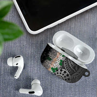 Cook Islands Tiare Maori With Conch Shell AirPods Case Pasifika Fest Polynesian Tattoo Black LT14 - Polynesian Pride