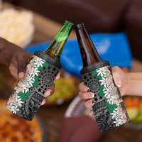 Cook Islands Tiare Maori With Conch Shell 4 in 1 Can Cooler Tumbler Pasifika Fest Polynesian Tattoo Black LT14 - Polynesian Pride