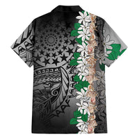 Cook Islands Tiare Maori With Conch Shell Family Matching Mermaid Dress and Hawaiian Shirt Pasifika Fest Polynesian Tattoo Black LT14 - Polynesian Pride