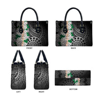 Cook Islands Tiare Maori With Conch Shell Leather Bag Pasifika Fest Polynesian Tattoo Black