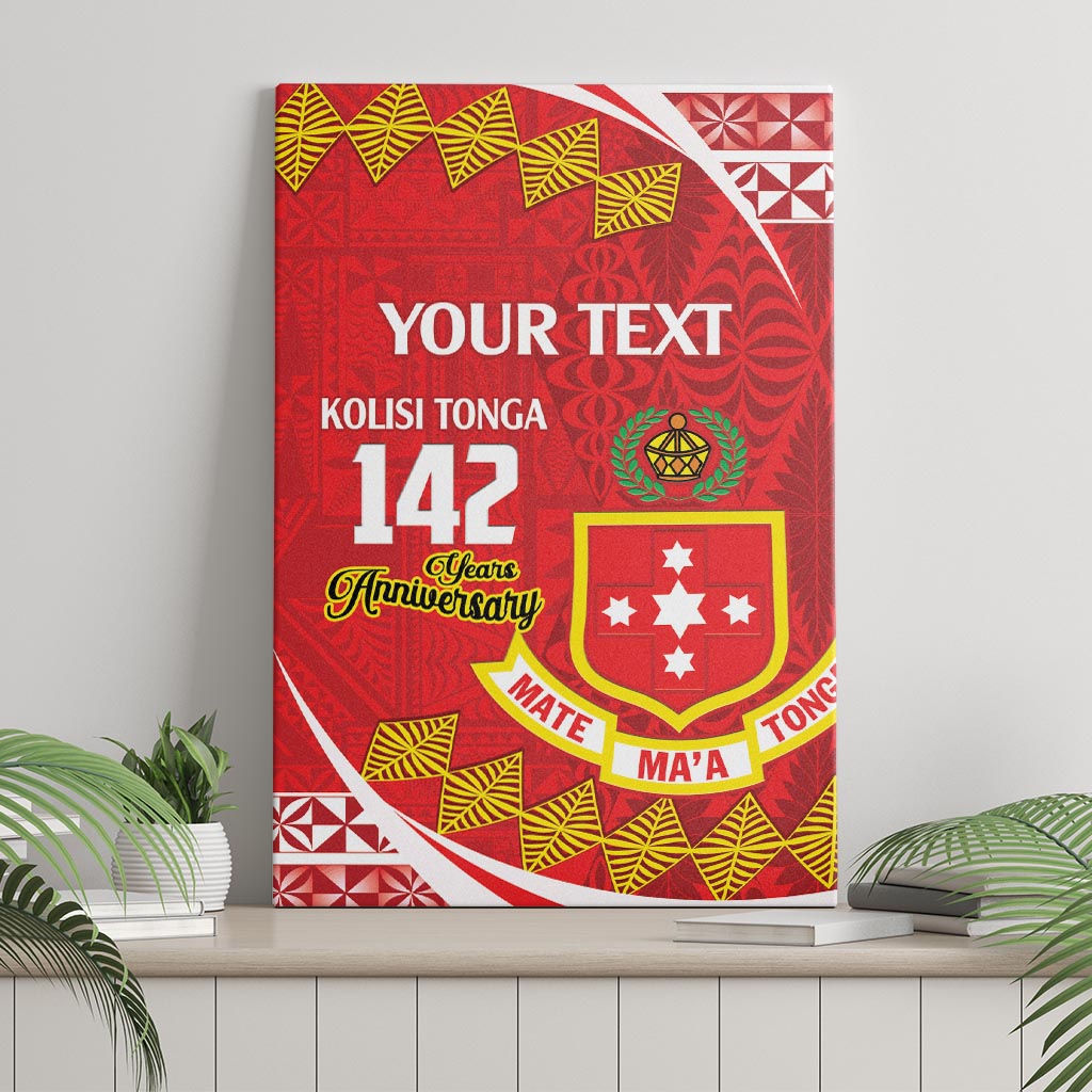 Personalised Kolisi Tonga College Atele Canvas Wall Art Mate Maa Tonga 142 Years Anniversary