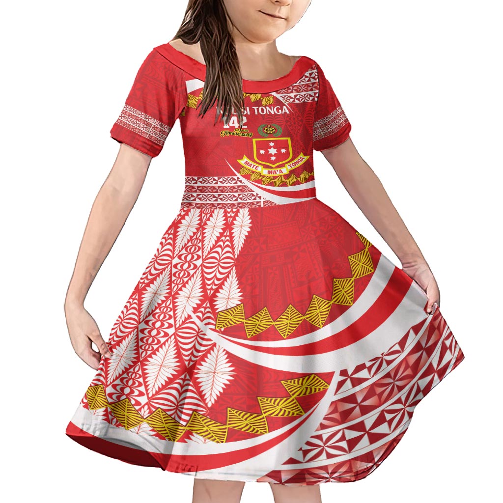 Personalised Kolisi Tonga College Atele Family Matching Summer Maxi Dress and Hawaiian Shirt Mate Maa Tonga 142 Years Anniversary