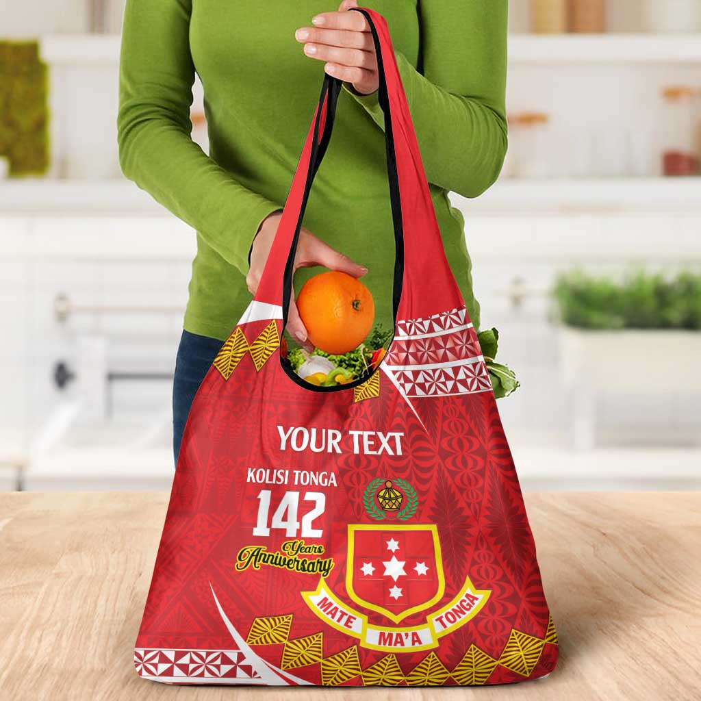 Personalised Kolisi Tonga College Atele Grocery Bag Mate Maa Tonga 142 Years Anniversary
