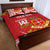 Personalised Kolisi Tonga College Atele Quilt Bed Set Mate Maa Tonga 142 Years Anniversary