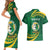 Personalised Tonga Liahona-Saineha High School Couples Matching Short Sleeve Bodycon Dress and Hawaiian Shirt Happy 76 Years Anniversary