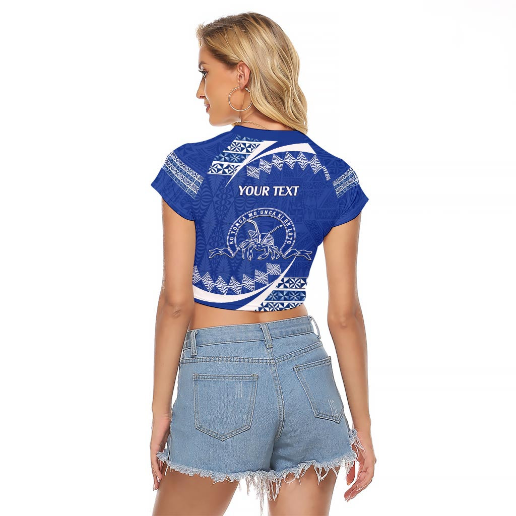 Personalised Tonga Tupou College Toloa Raglan Cropped T Shirt Happy 158 Years Anniversary