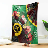Long God Yumi Stanap Vanuatu Blanket Tropical Flowers Aboriginal Pattern