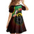 Long God Yumi Stanap Vanuatu Family Matching Off The Shoulder Long Sleeve Dress and Hawaiian Shirt Tropical Flowers Aboriginal Pattern