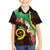Long God Yumi Stanap Vanuatu Family Matching Off The Shoulder Long Sleeve Dress and Hawaiian Shirt Tropical Flowers Aboriginal Pattern