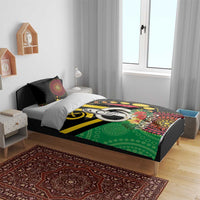 Tamtam Drum Vanuatu Bedding Set Boar Tusk Aboriginal Flag Style LT14 - Polynesian Pride