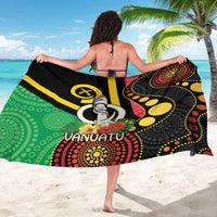 Tamtam Drum Vanuatu Sarong Boar Tusk Aboriginal Flag Style LT14 - Polynesian Pride