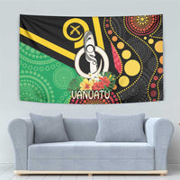 Tamtam Drum Vanuatu Tapestry Boar Tusk Aboriginal Flag Style