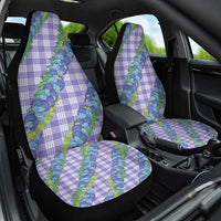 Hawaii Jade Vine Lei Car Seat Cover Aloha Palaka Motif - Purple - Polynesian Pride