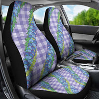 Hawaii Jade Vine Lei Car Seat Cover Aloha Palaka Motif - Purple - Polynesian Pride