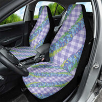 Hawaii Jade Vine Lei Car Seat Cover Aloha Palaka Motif - Purple - Polynesian Pride