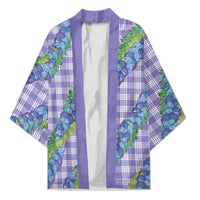 Hawaii Jade Vine Lei Kimono Aloha Palaka Motif - Purple - Polynesian Pride