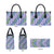 Hawaii Jade Vine Lei Leather Bag Aloha Palaka Motif - Purple - Polynesian Pride