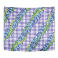 Hawaii Jade Vine Lei Tapestry Aloha Palaka Motif - Purple - Polynesian Pride