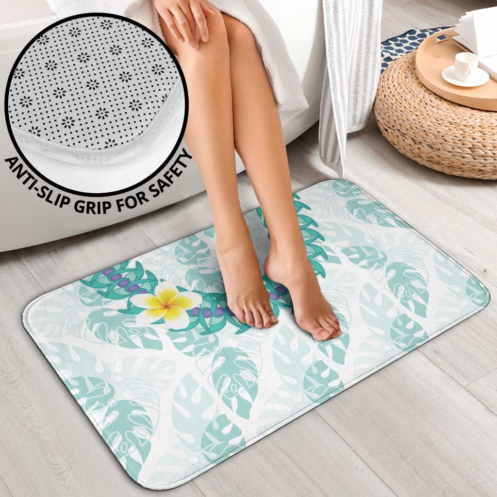 Jade Vine Lei Hawaii Bathroom Set Aloha Seamless Tropical Leaves - Polynesian Pride