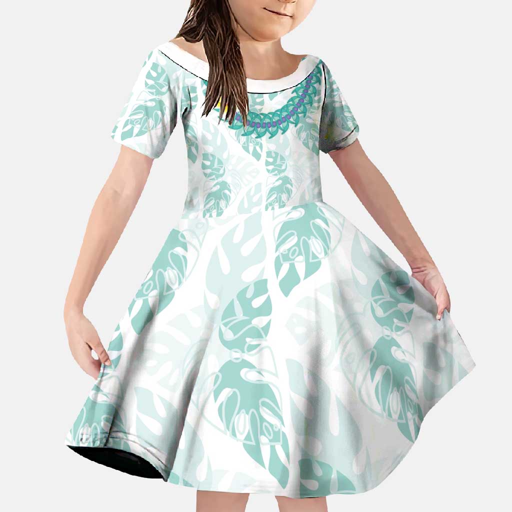 Jade Vine Lei Hawaii Family Matching Summer Maxi Dress and Hawaiian Shirt Aloha Seamless Tropical Leaves - Polynesian Pride