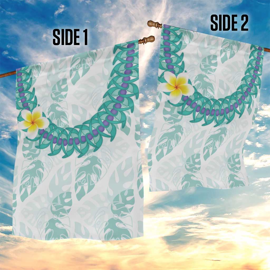 Jade Vine Lei Hawaii Garden Flag Aloha Seamless Tropical Leaves - Polynesian Pride
