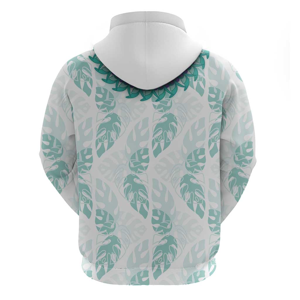 Jade Vine Lei Hawaii Hoodie Aloha Seamless Tropical Leaves - Polynesian Pride
