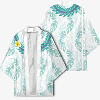 Jade Vine Lei Hawaii Kimono Aloha Seamless Tropical Leaves - Polynesian Pride
