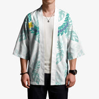 Jade Vine Lei Hawaii Kimono Aloha Seamless Tropical Leaves - Polynesian Pride