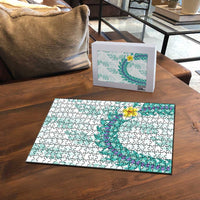 Jade Vine Lei Hawaii Puzzle Aloha Seamless Tropical Leaves - Polynesian Pride